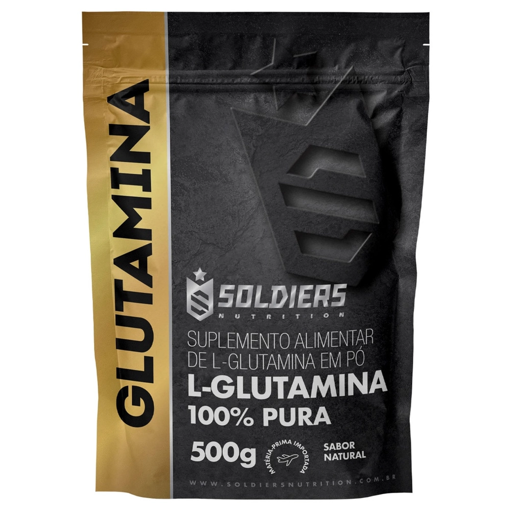 L-Glutamina 500g – 100% Pura Importada – Soldiers Nutrition Neutro